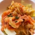 hakobetet's cooksnap of when they made スモークサーモンのマリネサラダ.