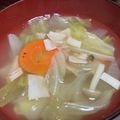 papikun's cooksnap of when they made 野菜たっぷりスープでホッコリ(^^).