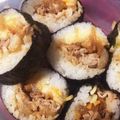 ミレーちゃん's cooksnap of when they made 本技キムチで韓国風のりまき豚キムチキンパ.