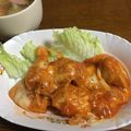 クックN2KOCX☆'s cooksnap of when they made 鶏むね肉のマヨチリソース×とろりんチーズ.