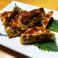ありみりん♡'s cooksnap of when they made 三角油揚げのネギ味噌はさみ焼き.