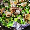 クックM96XDX☆'s cooksnap of when they made 菜の花とあさりのペペロン焼き.