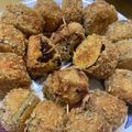あきえみいくうるおる's cooksnap of when they made 生姜たっぷり♪なすのひき肉はさみ揚げ.