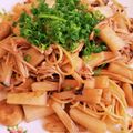 たかくっきんぐ's cooksnap of when they made 豚バラとエリンギと山芋の和風パスタ.