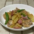まくのうち's cooksnap of when they made 鶏肉とじゃが芋のシンプルで美味しい塩炒め.