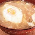 チェリチョコ's cooksnap of when they made 半熟玉子入り 味噌汁.