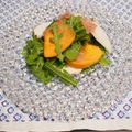 バカリャウ's cooksnap of when they made 柿と蕪と春菊の彩りサラダ.