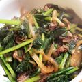 MAYUSHIZU's cooksnap of when they made 牛肉と小松菜の甘辛炒め.