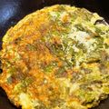 lucea's cooksnap of when they made セロリの葉っぱのオムレツ.