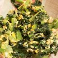sumikura's cooksnap of when they made 子供が大好き☆大根の葉っぱで肉そぼろ.