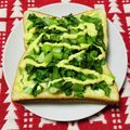 kaorulove's cooksnap of when they made わさびマヨネーズの小松菜トースト.