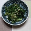 nyangomama's cooksnap of when they made 春菊のナムル.