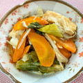 emiiem's cooksnap of when they made ラー油が決め手！青梗菜とさつま揚げ炒め。.