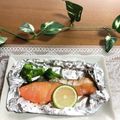 chi−ちゃん's cooksnap of when they made 鮭の塩焼き(フライパン用ホイル初挑戦).