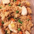 ame-ikuru's cooksnap of when they made 鶏肉ごろごろチャーハン.
