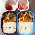 Chaaa_room's cooksnap of when they made 超簡単時短★しろくまキャラ弁.