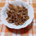 ﾁｲﾁｬﾝﾏﾏ's cooksnap of when they made ごぼうと豚肉のきんぴら.
