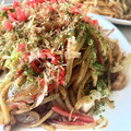 ♡マッキークッキング's cooksnap of when they made 鶏皮で｡｡｡ソース焼きそば.