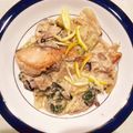 なおたんのしっぽ's cooksnap of when they made 鮭とアスパラのレモンクリーム煮.