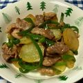 クックWZ3WQY☆'s cooksnap of when they made 豚とじゃが芋、ピーマン炒め.