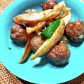 ｊｏｃｏｍｏｍｏｌａ's cooksnap of when they made 蓮根入り肉団子と野菜の甘辛炒め.