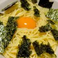mahotere's cooksnap of when they made にんにくチューブ●玉子かけペペロンチーノ.