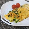 スタイリッシュママ's cooksnap of when they made ニラ玉チーズオムレツ.