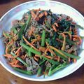 じゅん♪'s cooksnap of when they made 空芯菜の牛肉オイスター炒め.
