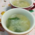 赤い電話's cooksnap of when they made 中華風白菜たっぷりスープ.