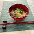 FGO☆'s cooksnap of when they made 白菜・わかめ・あげのみそ汁.
