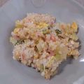 メイプル⌘'s cooksnap of when they made ロメインレタスとかにかまのチャーハン.