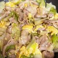 クック88KU71☆'s cooksnap of when they made 豚バラとキャベツの玉子炒め.