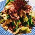 さんさい's cooksnap of when they made ニラキャベツの牛肉みそ炒め.