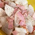 ましゃかな☆'s cooksnap of when they made レンジで簡単　大根とベーコン煮.