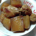 ぽんたたん's cooksnap of when they made 簡単♪鶏手羽元と大根の煮物.