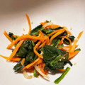 あたむ❤189's cooksnap of when they made 豆もやしとほうれん草のナムル.