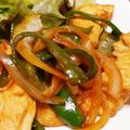 あっきー5296's cooksnap of when they made 鶏むね肉と玉ねぎピーマンのカレー炒め♪♪.