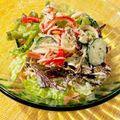 t0mt0mt0m's cooksnap of when they made レタス＋カニカマきゅうりサラダ☆超簡単！.