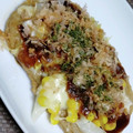 cyobindish's cooksnap of when they made さつま揚げのお好み焼き風.
