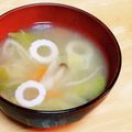 桜月❀咲良mommy's cooksnap of when they made ちくわでだし味アップ！白菜の味噌汁.