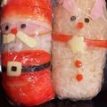 ★☆さら☆★'s cooksnap of when they made サンタとトナカイのスティックおにぎり.