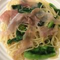 ベティ３'s cooksnap of when they made 菜の花と生ハムの塩麹パスタ.