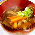 よしよしのキッチン☆'s cooksnap of when they made 大根・人参・油揚げの味噌汁.