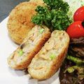 クックUR9L2V☆'s cooksnap of when they made 鮭と枝豆のポテトクリーム♡コロッケ.