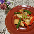 Laufen's cooksnap of when they made 厚揚げとピーマンの炒めもの.