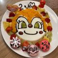p0ro08's cooksnap of when they made バースディ&ドキンちゃん☆1.2歳ケーキ.