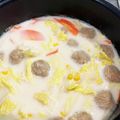 サプリ☆'s cooksnap of when they made あったまる♡鶏肉団子と白菜のミルクスープ.