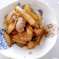 umi☆neco's cooksnap of when they made ヤーコンと豚肉の甘辛炒め煮.