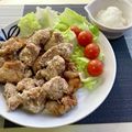 FGO☆'s cooksnap of when they made 柔らか鶏むね肉唐揚げ大根おろしぽん酢がけ.
