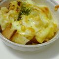 ななみー's cooksnap of when they made *ツナマヨポテトのパンdeグラタン風*.
